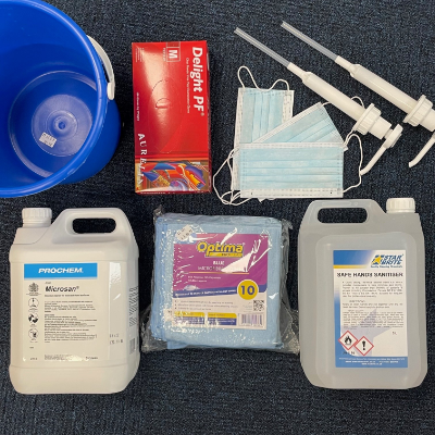 Business Sanitising Kit (LARGE Gloves)