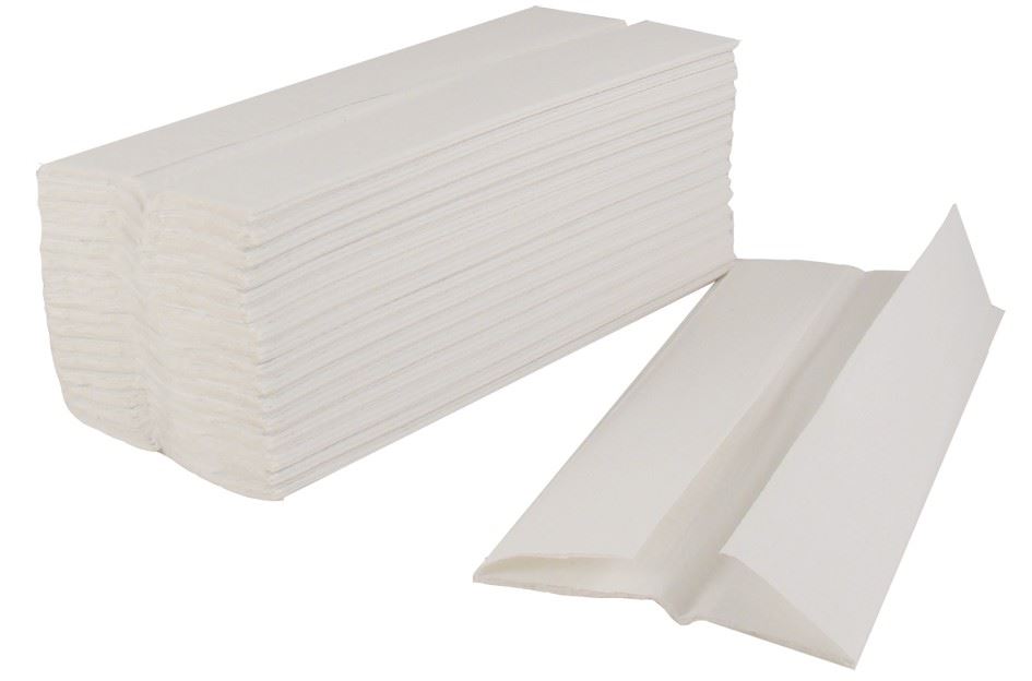 White Hand Towels C Fold  2ply