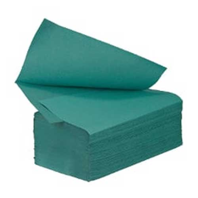 Green Hand Towels V Fold 1ply - Case 3600