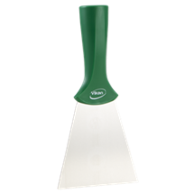 Vikan Stainless Steel Scraper with Threaded Handle 100mm, GREEN