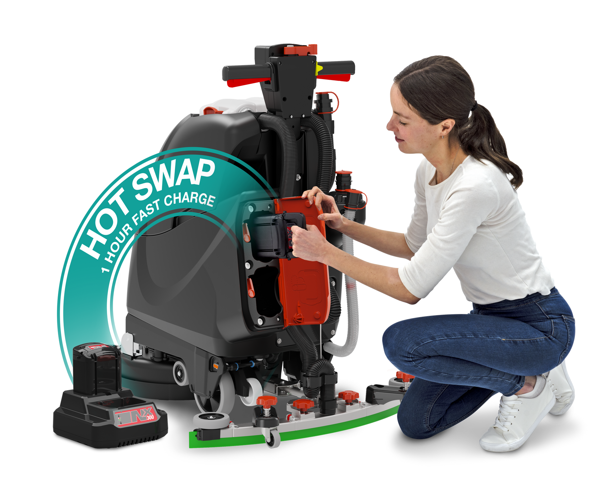 Numatic Walk Behind Scrubber Dryer TTB3045NX