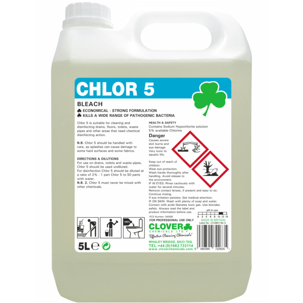 Christeyns CHLOR5 Disinfectant 5L