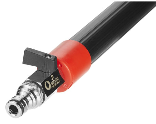 Vikan Aluminium Telescopic Water Fed Handle with on/off Click Fit (C) 32mm Dia, 1060-1600mm, BLACK