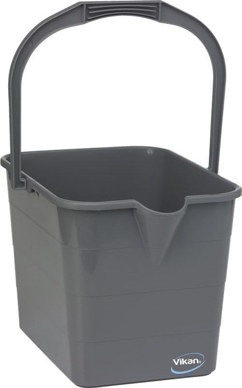 Vikan Mop Bucket,15 Litre, Grey