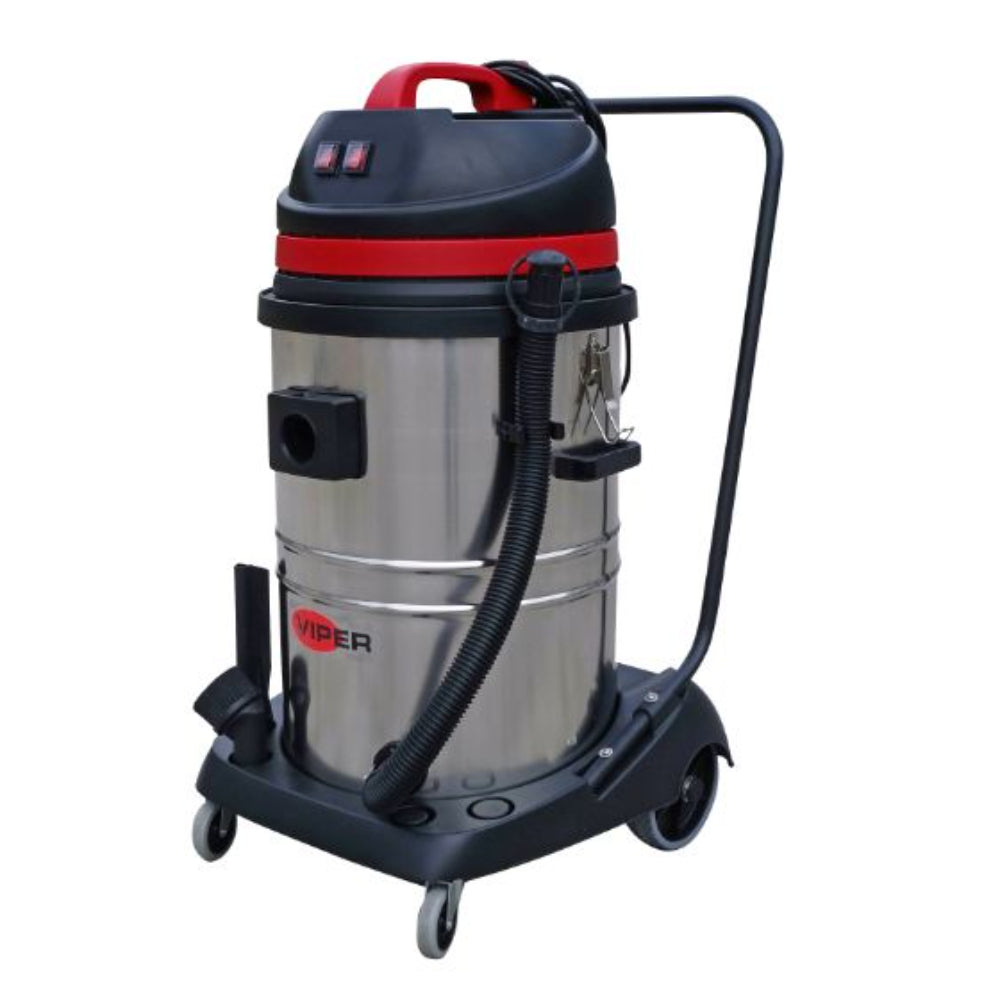 VIPER LSU275 Wet and Dry Vacuum - Double Motor - Steel