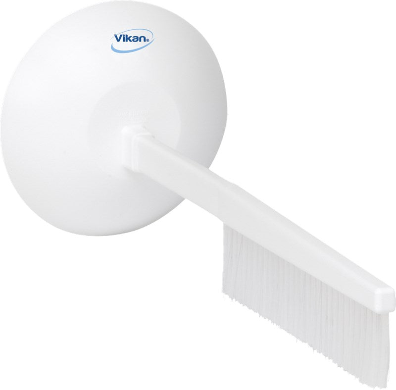 Vikan Brush with Hand Guard 500mm, Medium WHITE