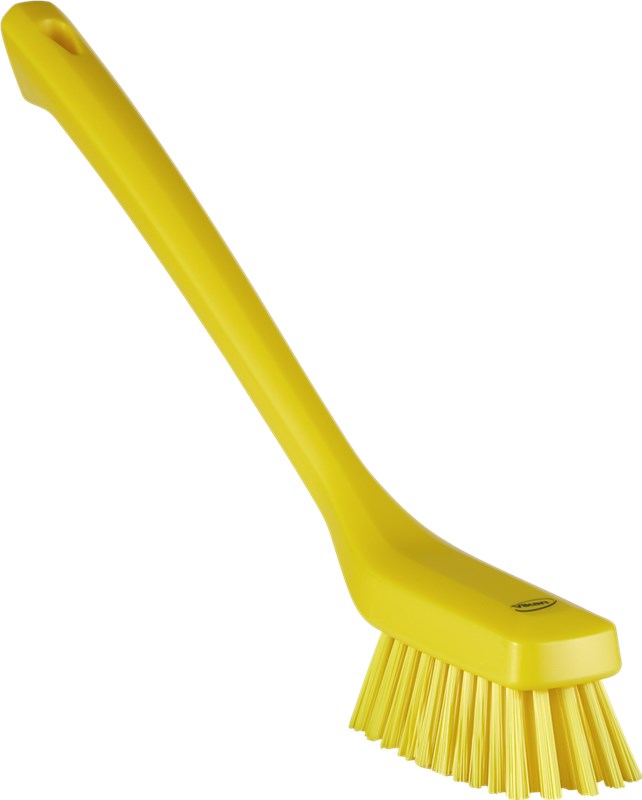 Vikan Narrow Cleaning Brush with Long Handle 420mm, Hard