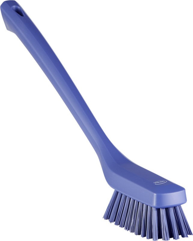 Vikan Narrow Cleaning Brush with Long Handle 420mm, Hard