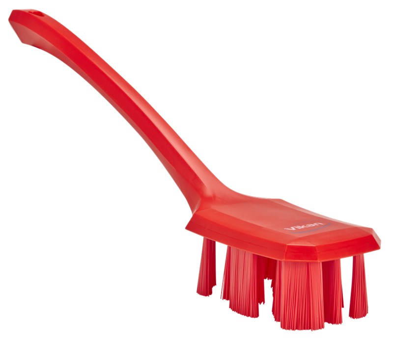 Vikan UST Hand Brush w/long Handle 395mm, Hard