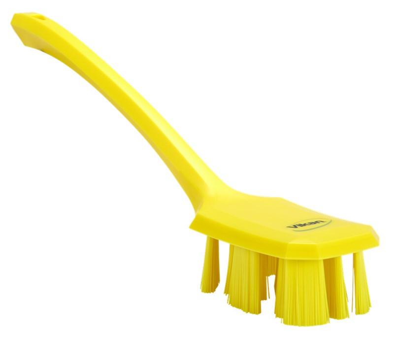 Vikan UST Hand Brush w/long Handle 395mm, Hard