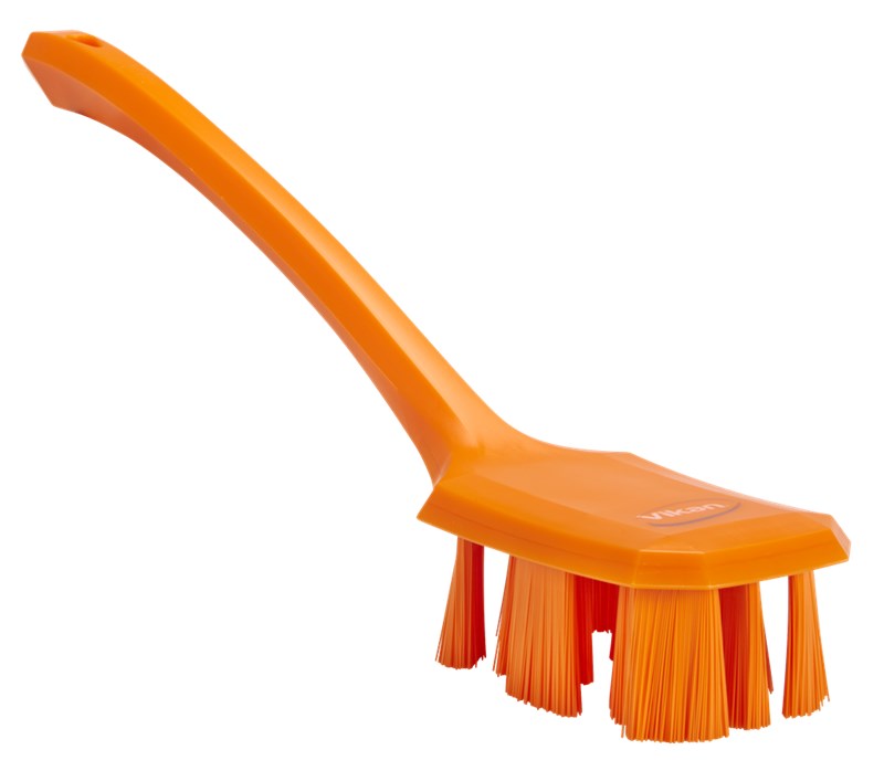 Vikan UST Hand Brush w/long Handle 395mm, Hard