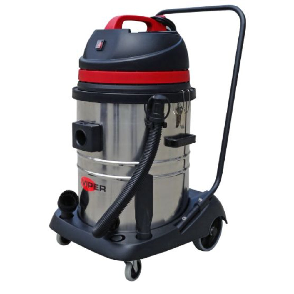 VIPER LSU155 Wet and Dry Vacuum - Single Motor - Steel