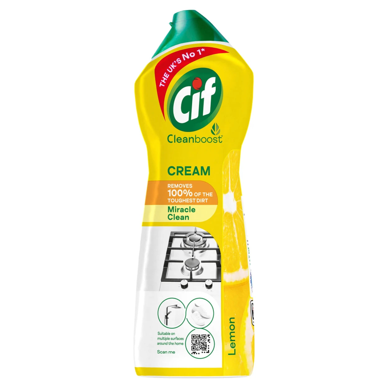 Cif Cream Cleaner Lemon 500ml - Pk 8