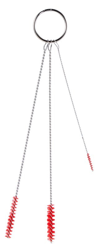 Vikan Cleaning set w/3 Brushes, 2, 5, 6mm Dia, 150mm, Soft