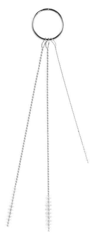 Vikan Cleaning set w/3 Brushes, 2, 5, 6mm Dia, 150mm, Soft