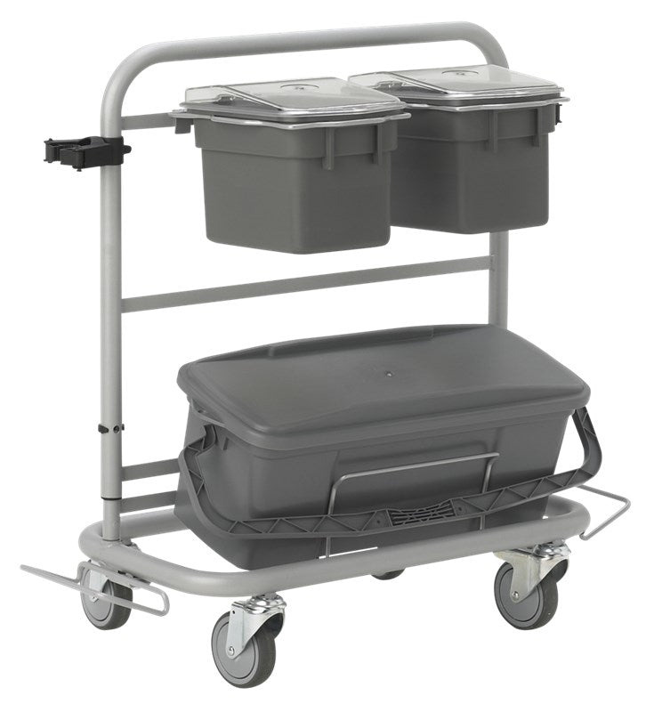 Vikan Slimliner Cleaning Trolley, 40 cm, Unassembled, Grey