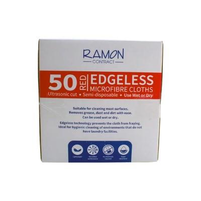 Ramon ‘Contract’ Edgeless Boxed Microfibre Cloths Red