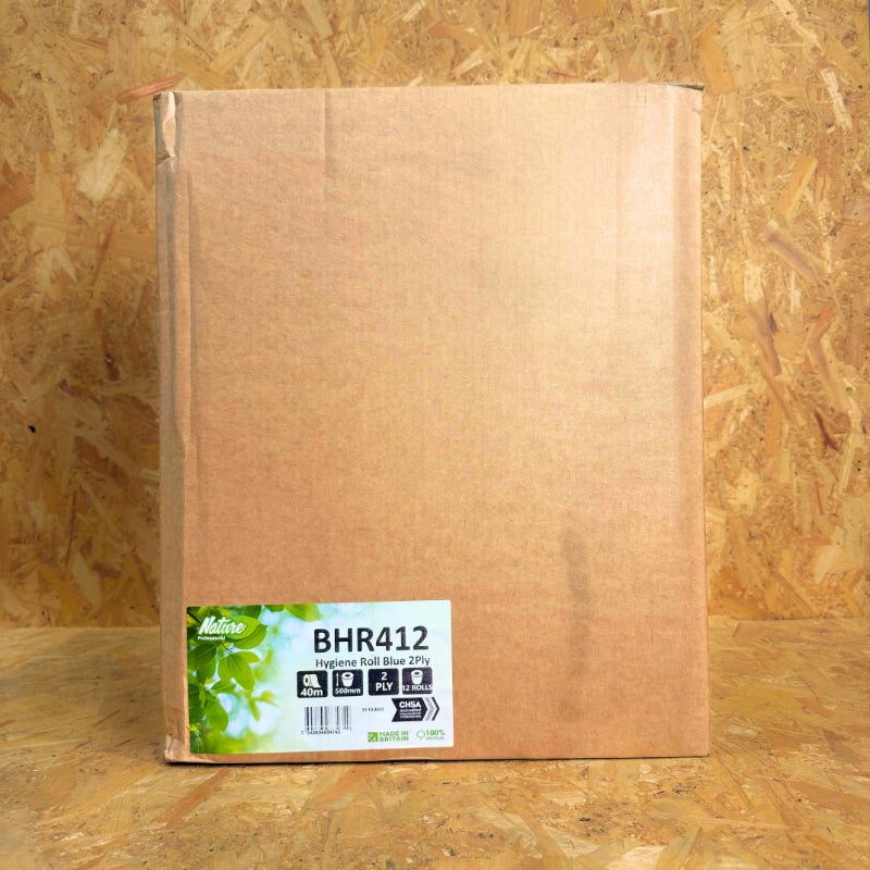 Pallet of 2Ply Blue Embossed Couch Roll - 40m x 500mm - 12 Rolls