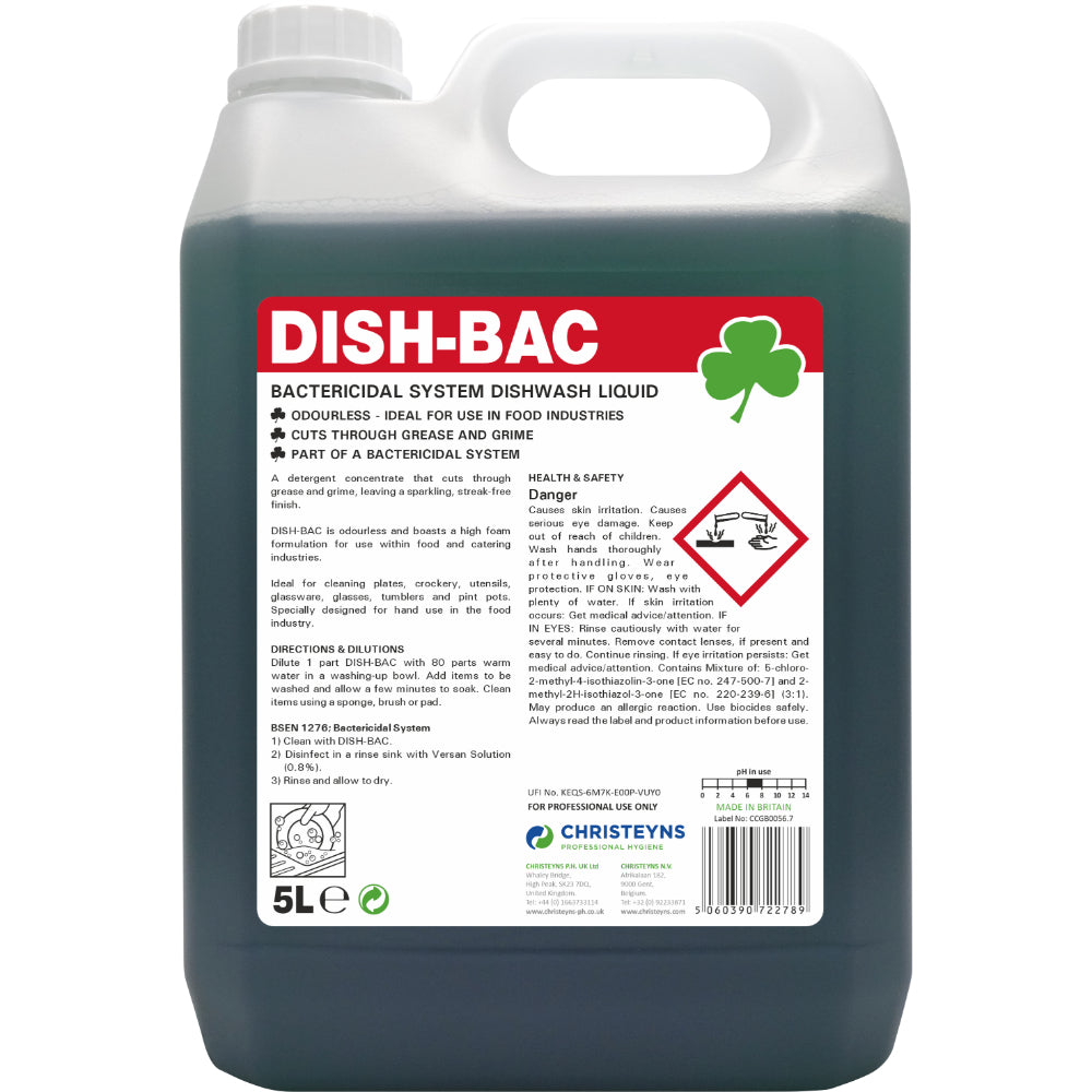 Christeyns DISH-BAC Bactericidal Detergent