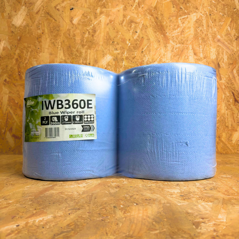 Pallet of 2Ply Blue Floorstand Roll Embossed - 360m x 275mm - 2 Rolls