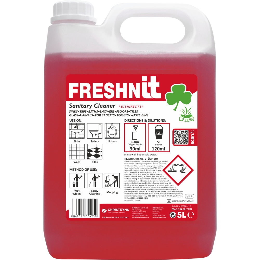 Christeyns FRESHNIT Cleaner/Disinfectant 5L