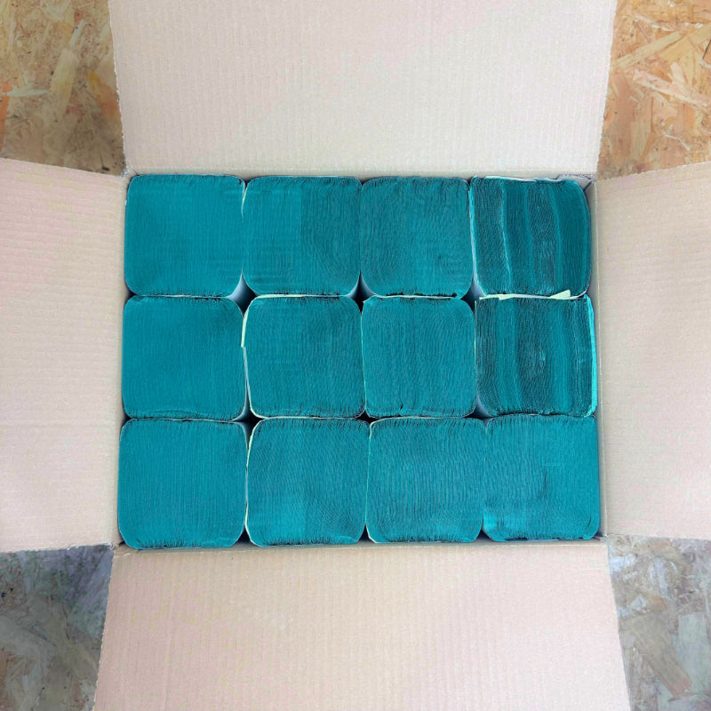 Pallet of 1Ply Green Hand Towels V Fold - 3600 Sheet