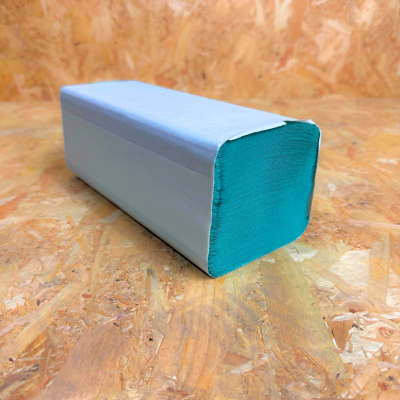 Pallet of 1Ply Green Hand Towels V Fold - 3600 Sheet