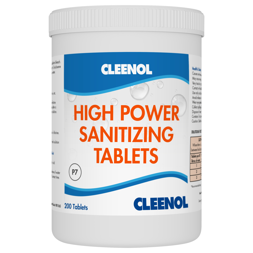 Cleenol - Hi-Power Sanitising Tablets Pack 200
