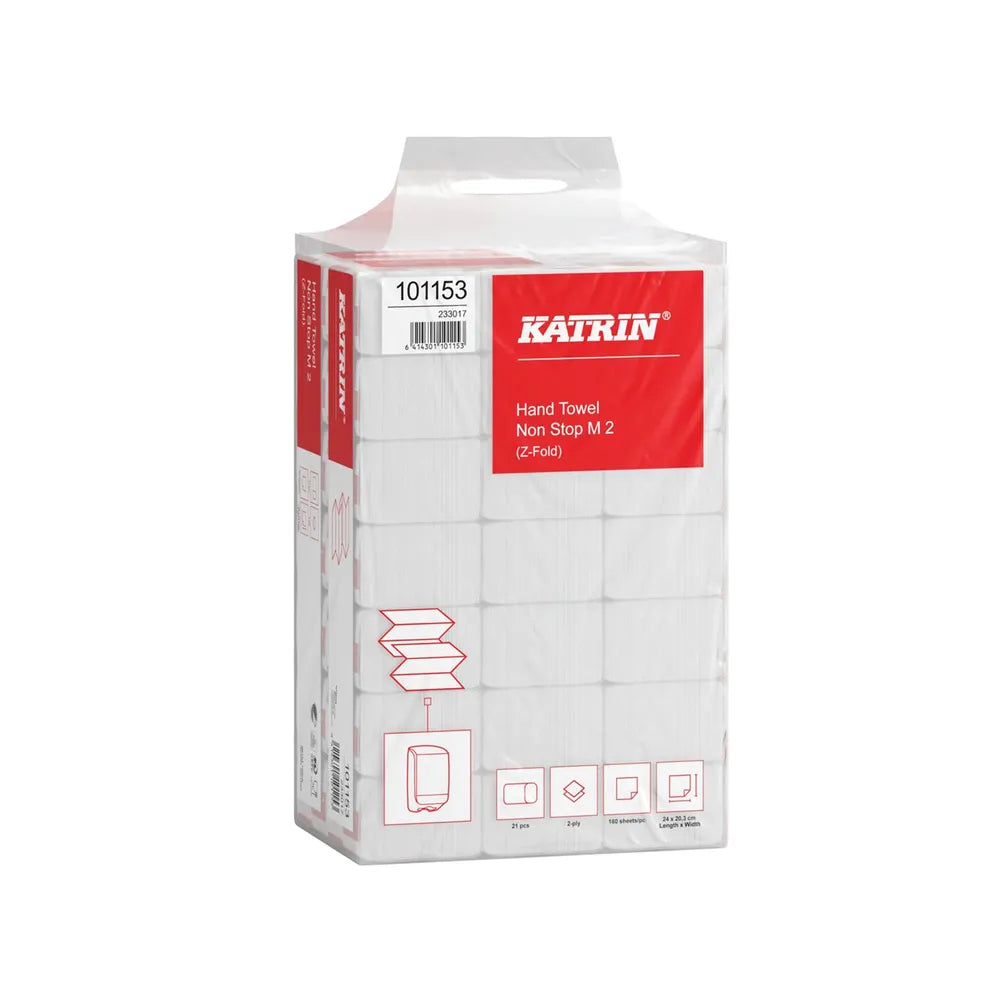Katrin 2-Ply Z-Fold Non-Stop Hand Towels - Case 3360