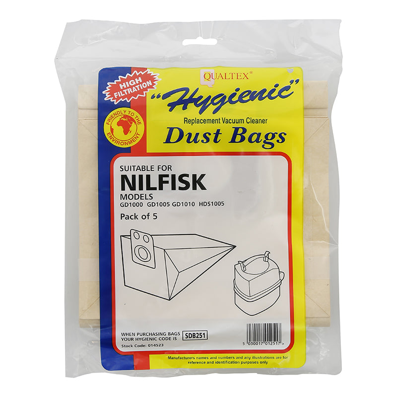 Nilfisk VP300 Generic Vacuum Bag - Pk 5
