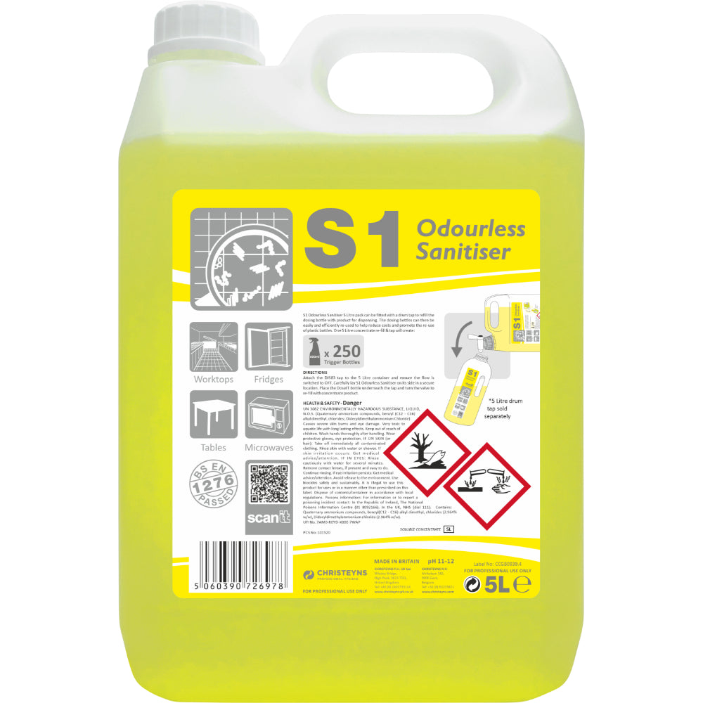 Christeyns DoseIt S1 Hard Surface Cleaner/Sanitiser 5L