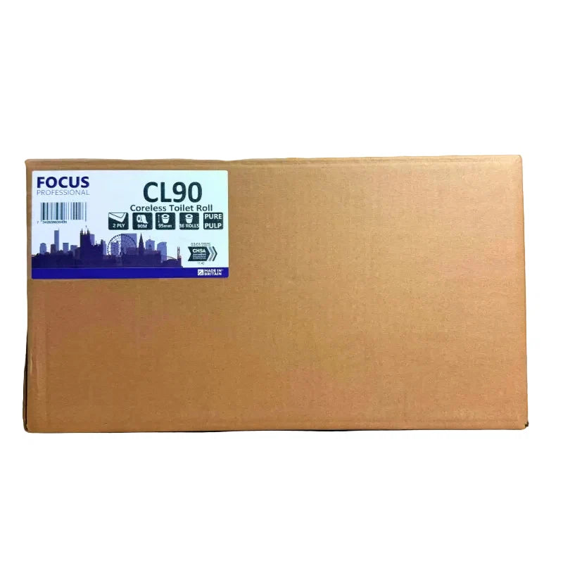 Pallet of 2Ply Coreless Toilet Roll - 90m x 95mm - 36 Rolls - Pallet of 42 Cases