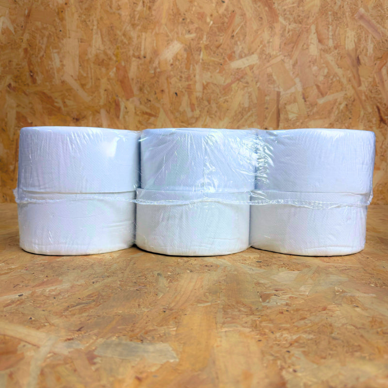 Pallet of 2Ply Mini Jumbo Toilet Roll - 3 Core - Recycled - 12 Rolls