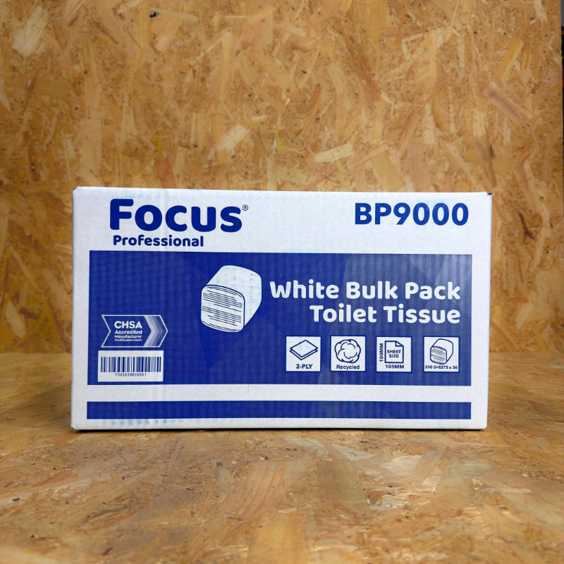 Pallet of 2Ply Bulk Pack Toilet Tissue - 103mm x 200mm - 9000 Sheet
