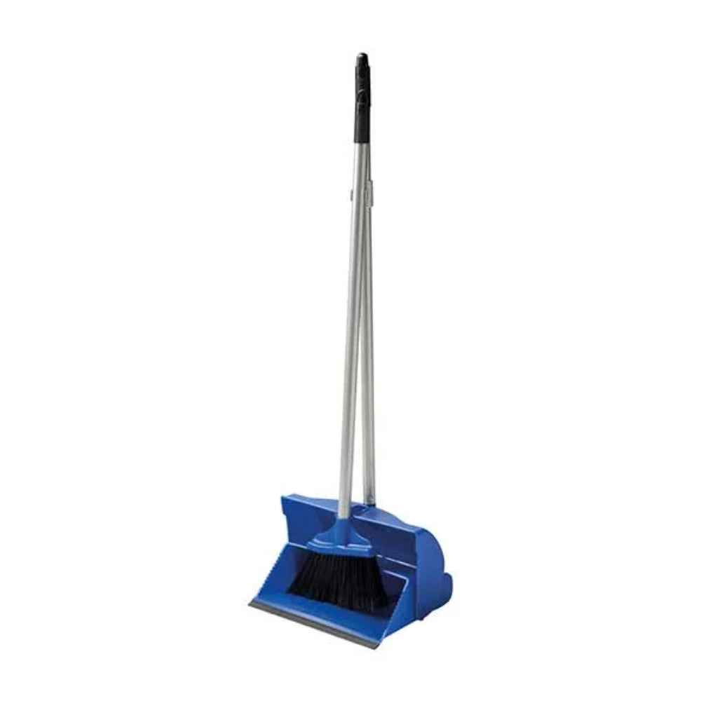 Lobby Dustpan and Brush Blue - Single
