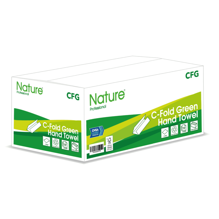 Green C-Fold Hand Towels x 2520 1-ply