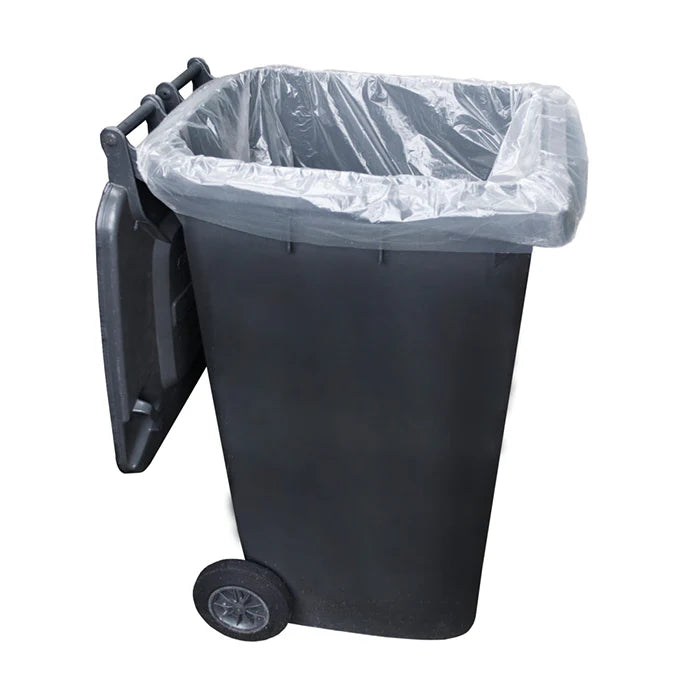 Clear Wheelie Bin Liners 240L pk 100