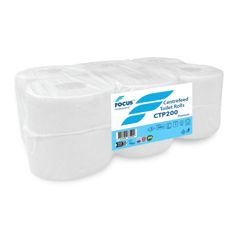 2Ply Centrefeed Toilet Roll - 200m x 118mm - 6 Rolls