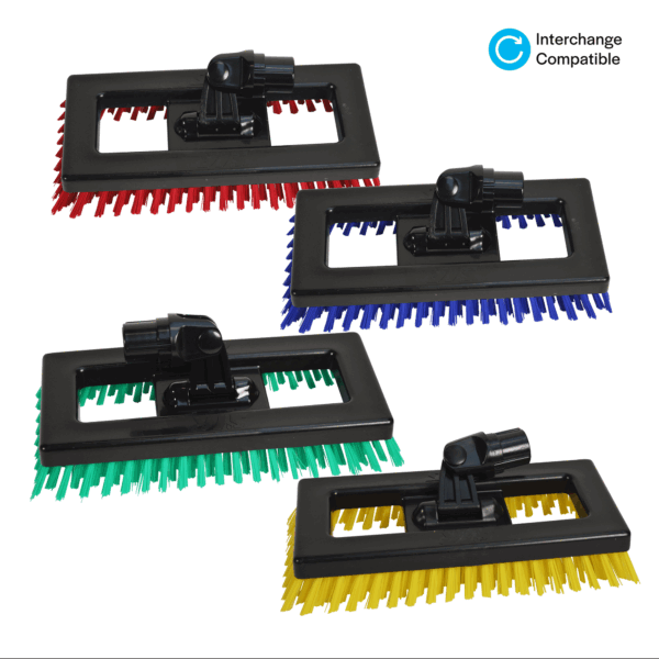 SYR Swivel Deck Brush w/ Coloured Bristles