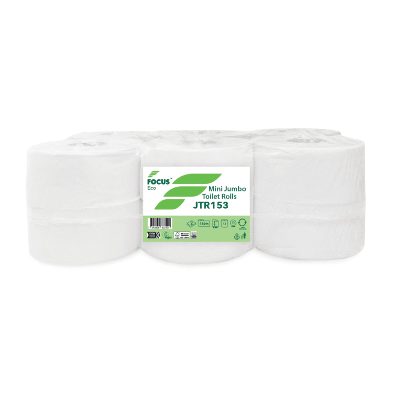 2Ply Mini Jumbo Toilet Roll - 3 Core - Recycled - 12 Rolls