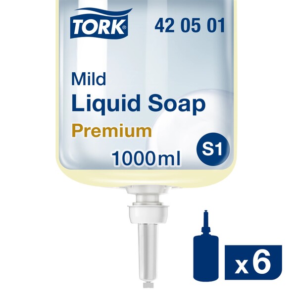 Tork S1 Mild Liquid Soap 1L - Case 6