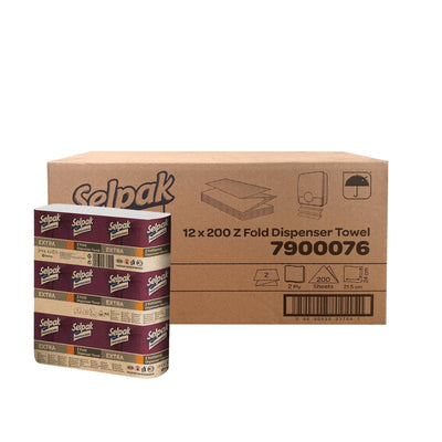 Pallet of White V-Fold Selpak Professional Hand Towel x 2250 Sheet 2-ply