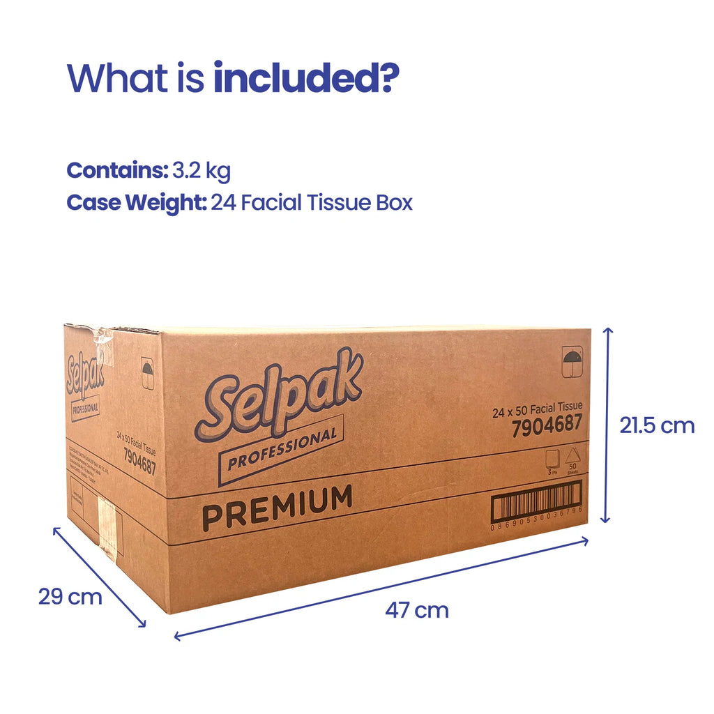 Pallet of 2Ply Selpak Pro Extra Facial Tissue - 1920 Sheet