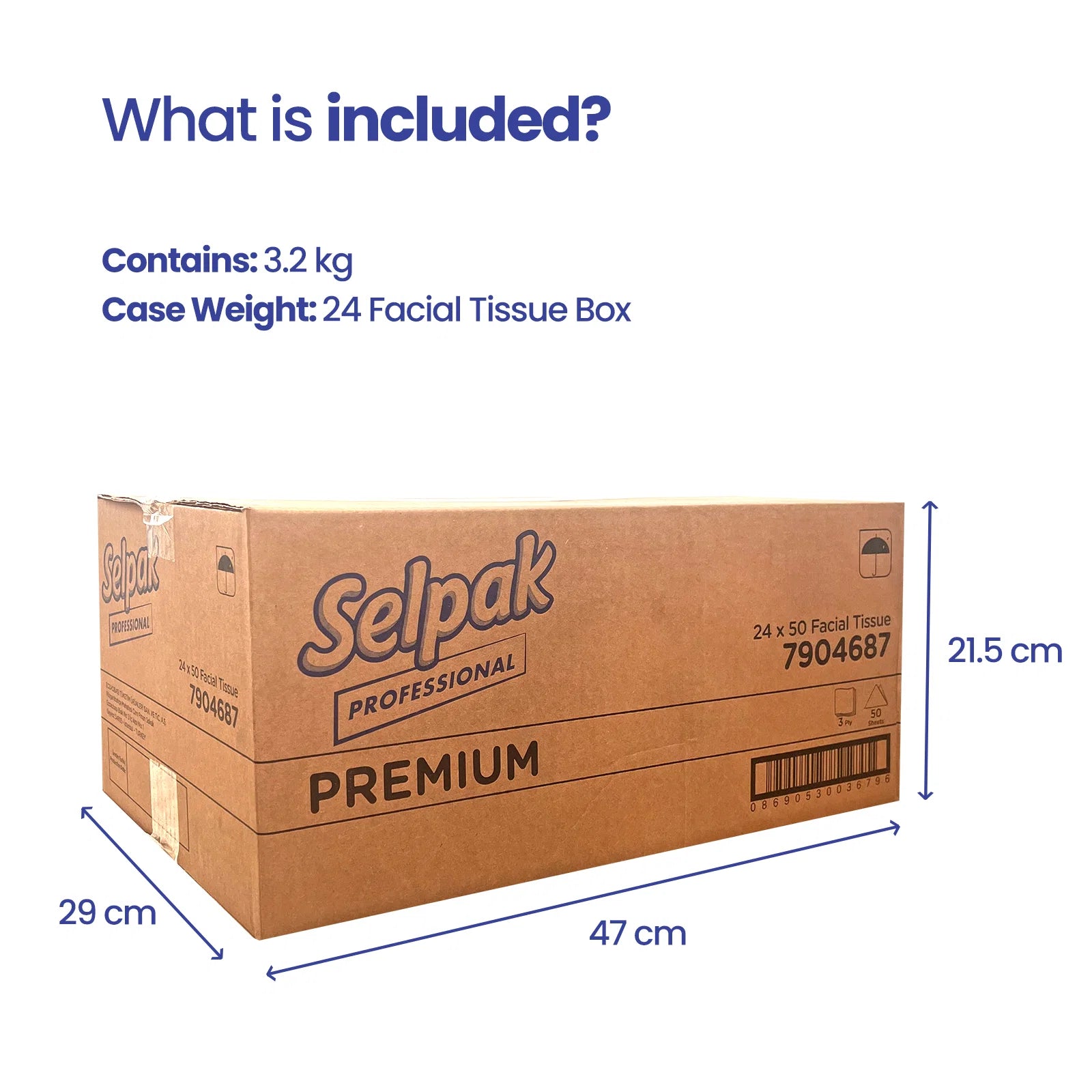 Pallet of 2Ply Selpak Pro Extra Facial Tissue - 1920 Sheet