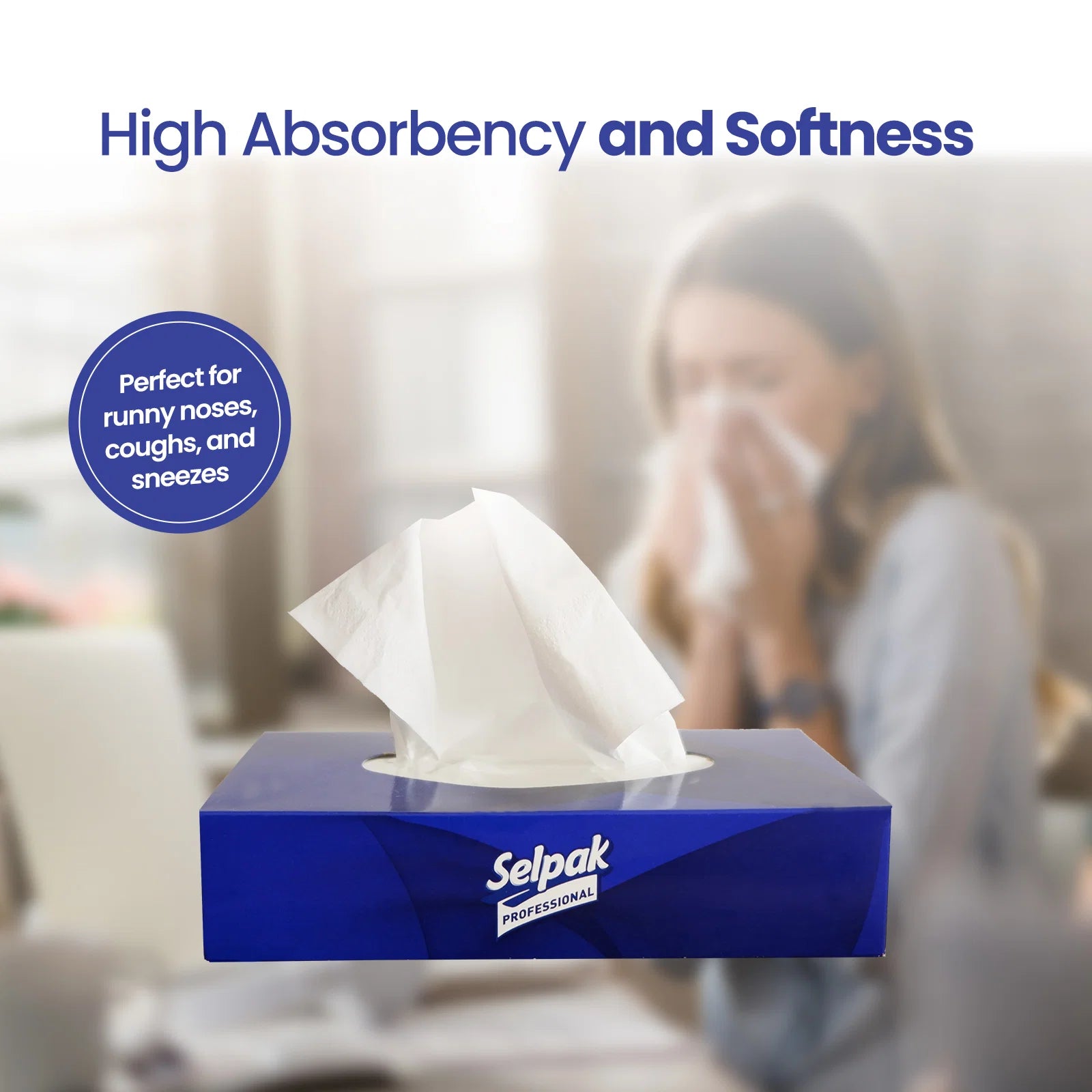 Pallet of 2Ply Selpak Pro Extra Facial Tissue - 1920 Sheet