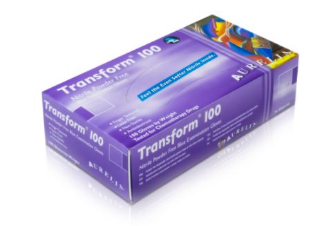 Aurelia Transform 100 Strong Blue Nitrile Gloves