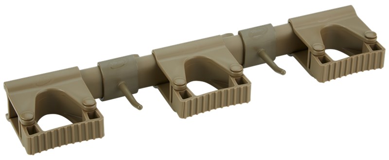 Vikan Hygienic Hi-Flex Wall Bracket System, 420 mm, BROWN