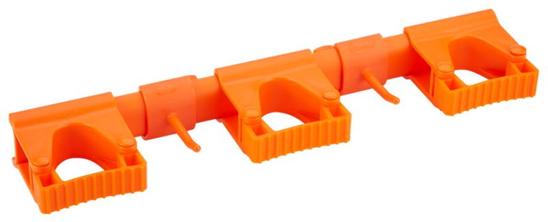 Vikan Hygienic Hi-Flex Wall Bracket System, 420 mm, ORANGE