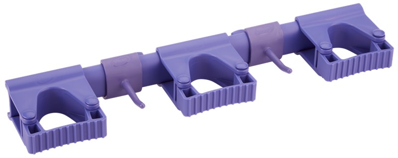 Vikan Hygienic Hi-Flex Wall Bracket System, 420 mm, PURPLE