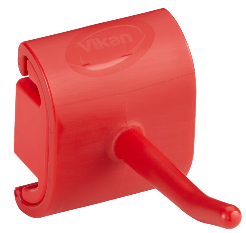 Hygienic Wall Bracket, Single Hook Module, 41 mm, Red
